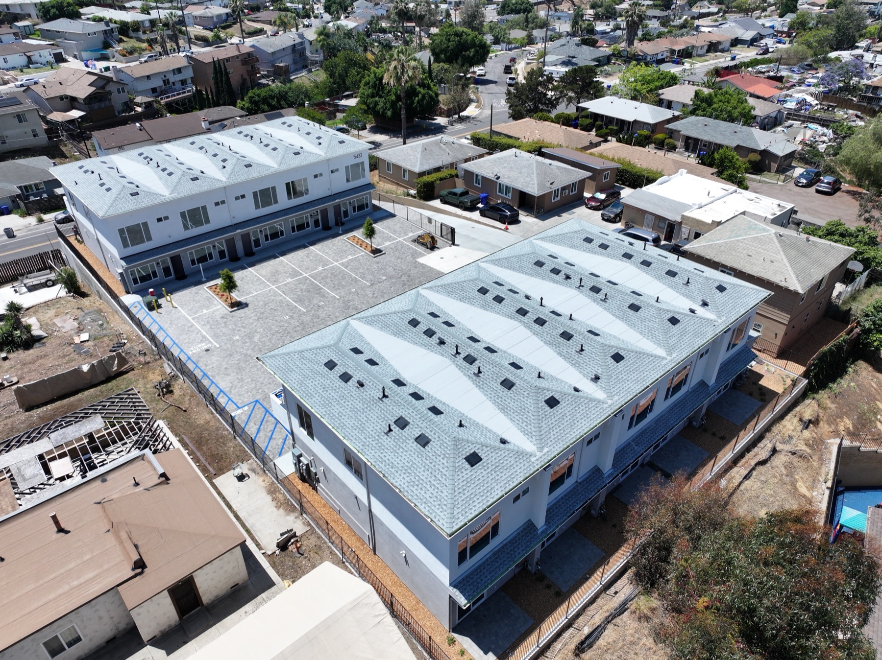Drone overhead view of Kyra at Churchward